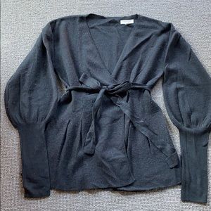 Something Navy Wrap Sweater